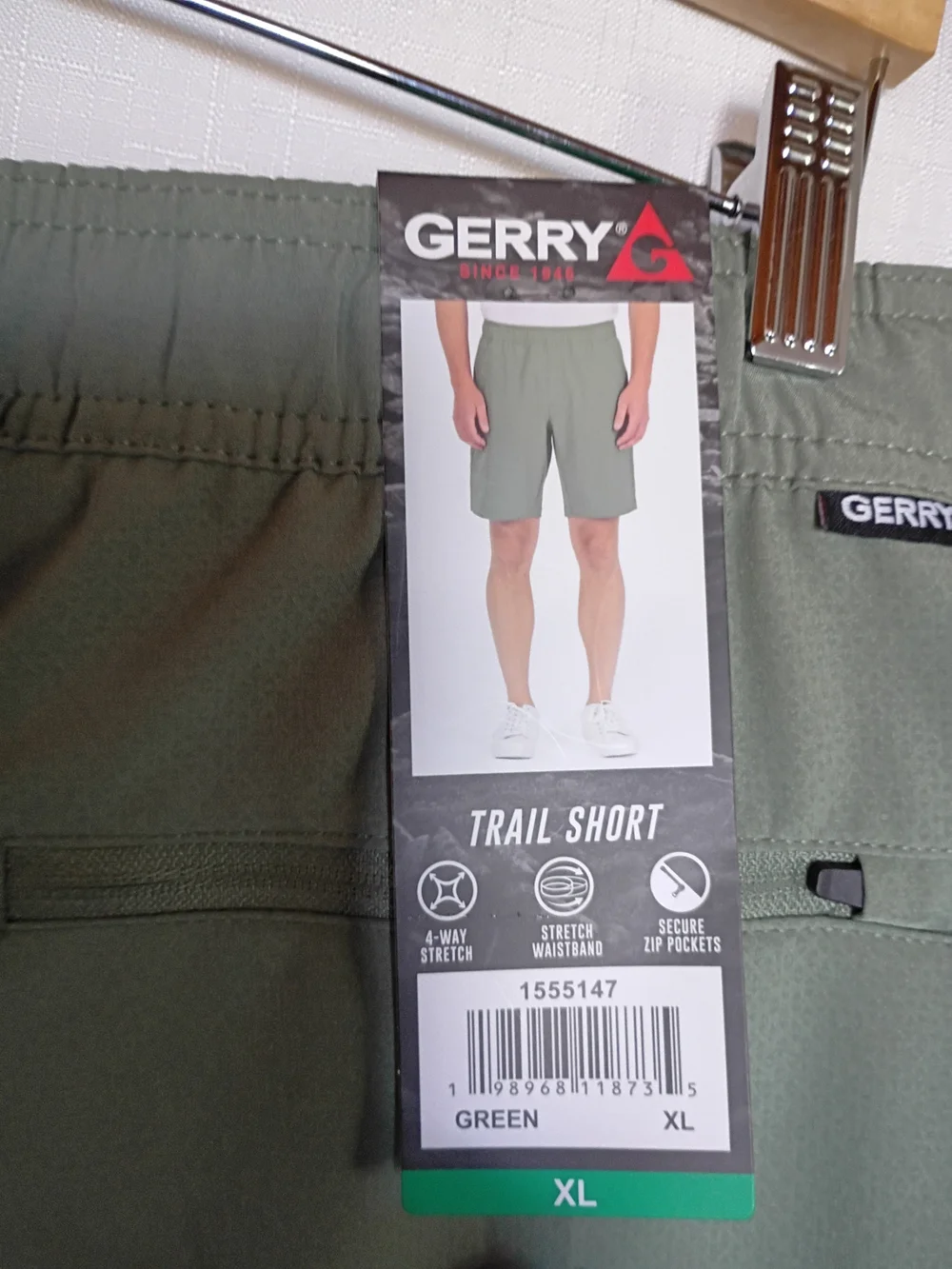 Gerry Men's Weber Olive Green Performance Hybrid Shorts Size XL